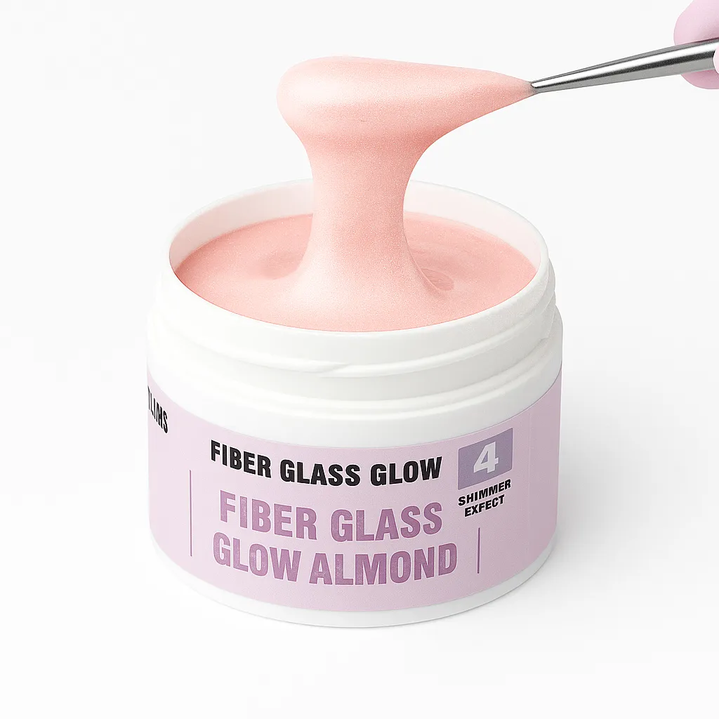 Gel Fiber Glass glow almond