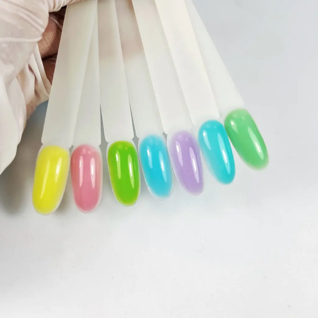 Kit Gel No File No Top Cotton Candy Collection 7 colori per 15 ml