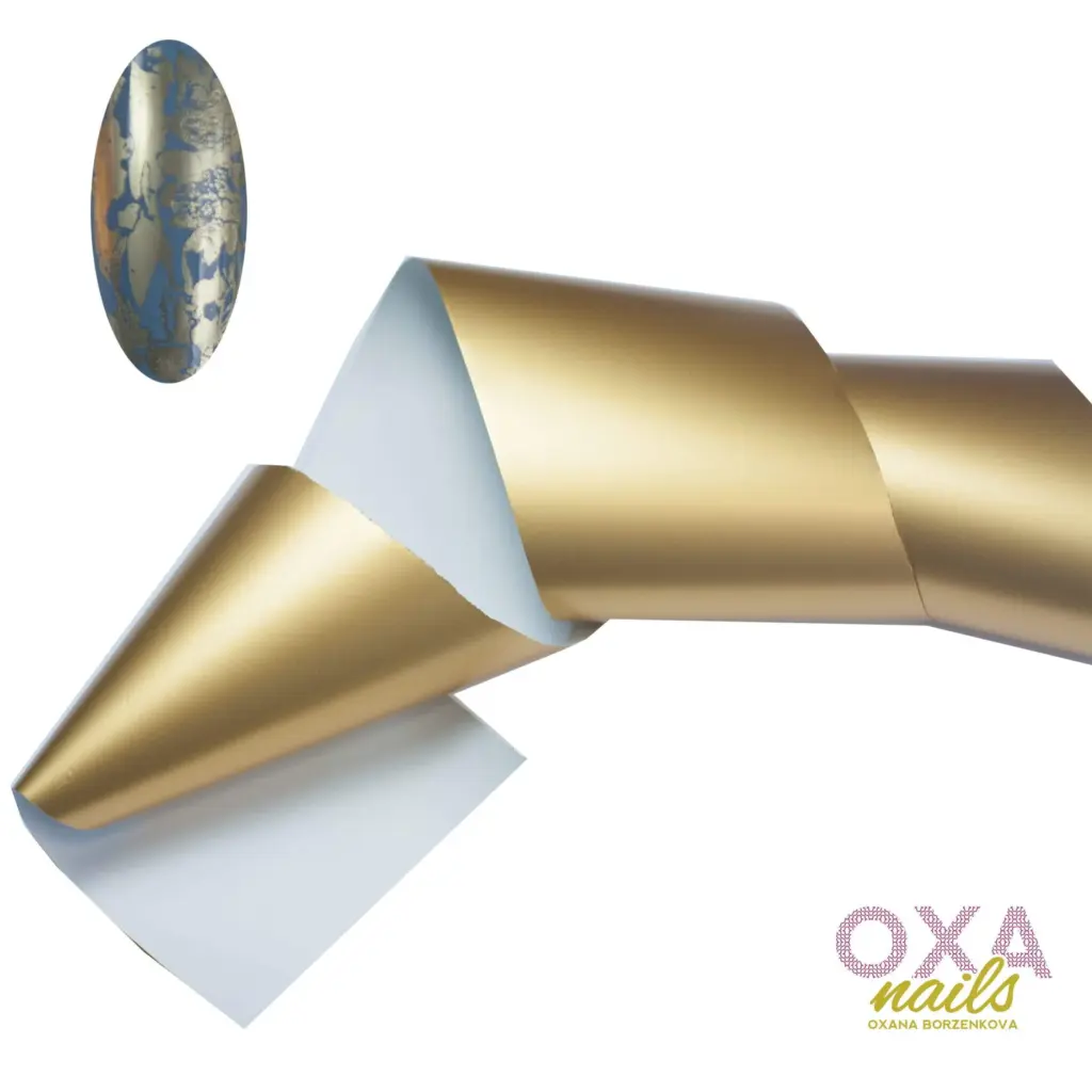 Foil "Satin Gold" extra fine.