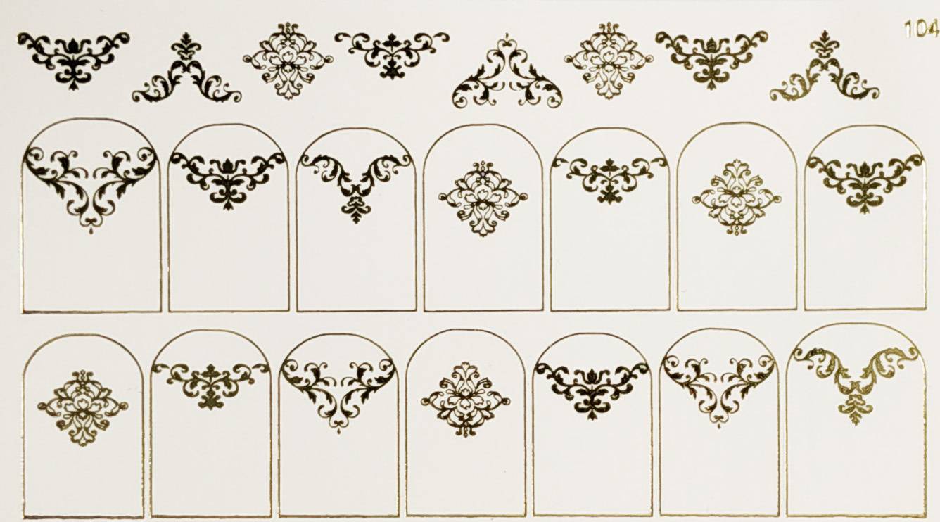 Water Decal no. 3 "effetto oro"