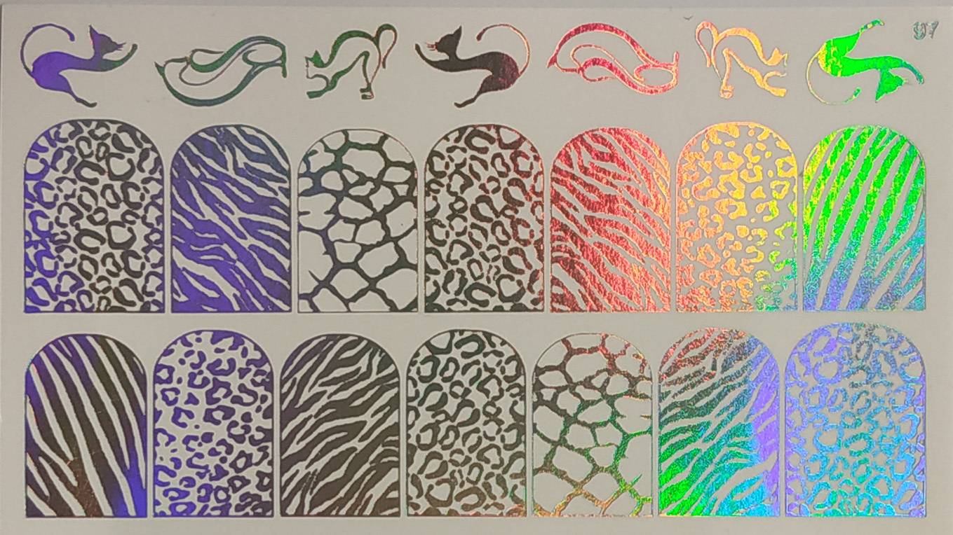 Water Decal no. 7 "effetto olografico"