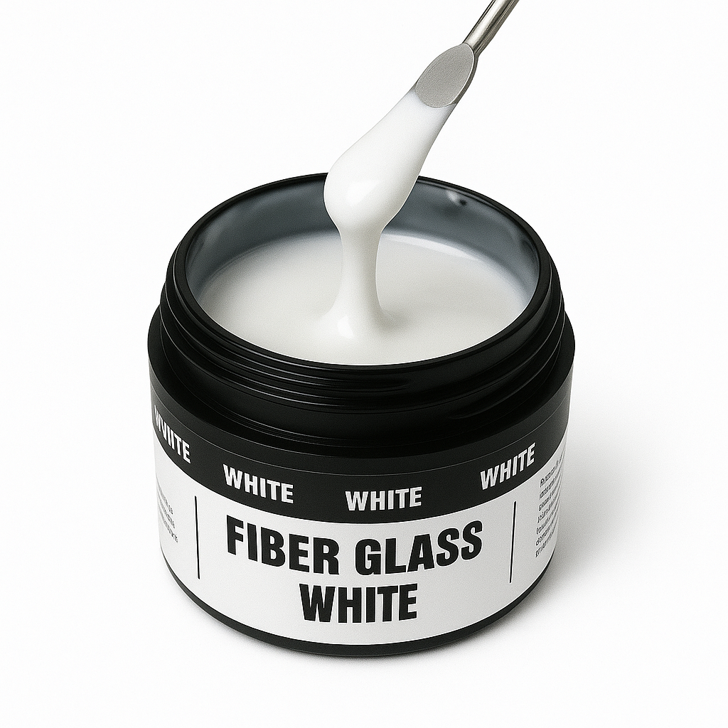 Gel FIBER GLASS WHITE 50 ml - immagine 2