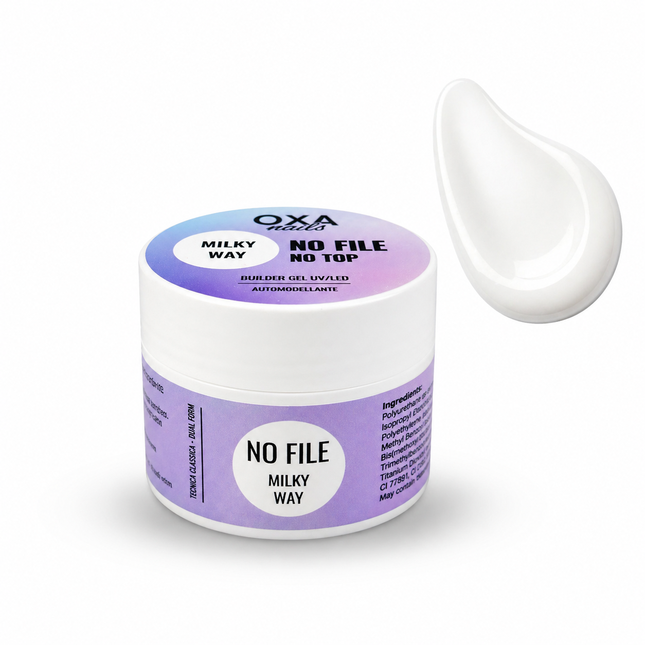 Gel No File No Top Milky Way 50 ml