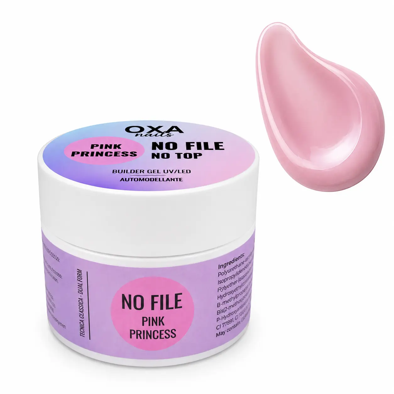 Gel No File No Top Pink Pricess 50 ml